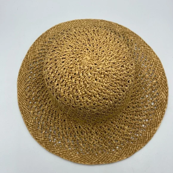 Stylish Tan Straw Sun Hat - Picture 4 of 7